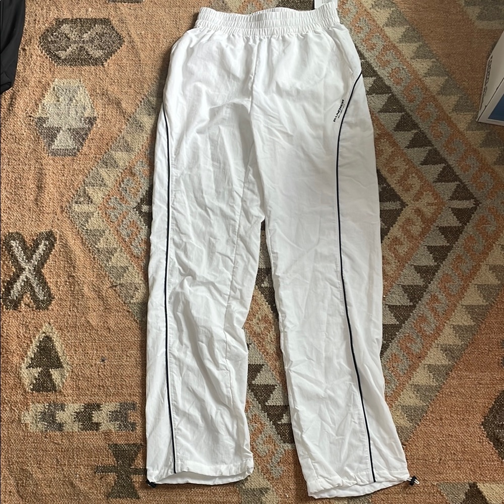 White Track Pants